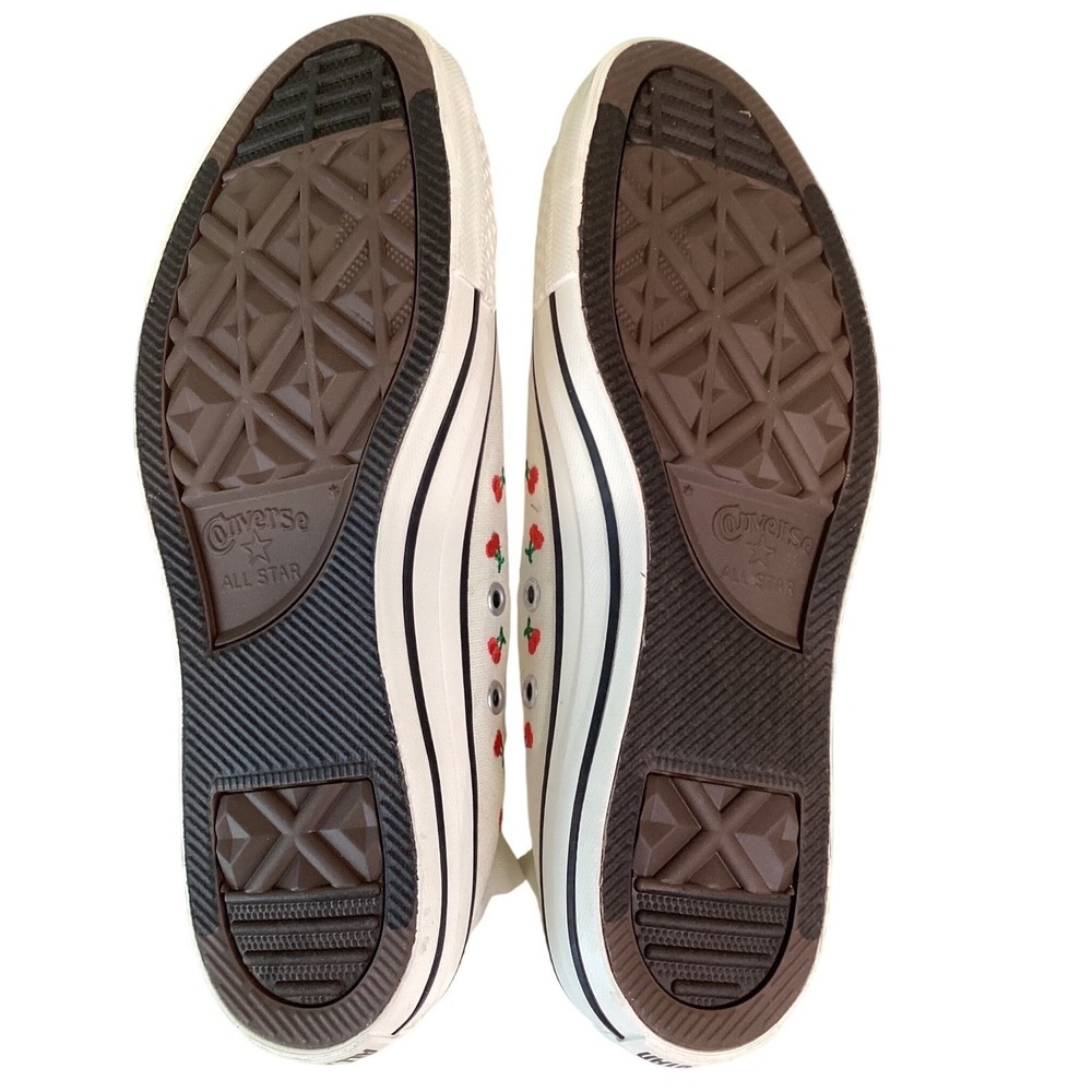Converse Chuck Taylor All Star Shoreline Slip White Cherry Embroidery NWOT 7.5 - Picture 11 of 14